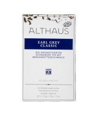 Чай черный Althaus Bio Earl Grey Classic БЕРГАМОТ Deli Packs 20 саше ×1,75 г