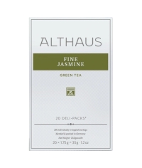 Чай зеленый Althaus Fine JASMINЕ Deli Packs Жасминовый 20 саше ×1,75 г