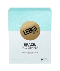 Кофе молотый в дрип-пакетах LEBO Brazil Mogiana 63 г
