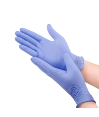 Перчатки AVIORA неопудренные нитрил Сиреневые р. S 100 шт.