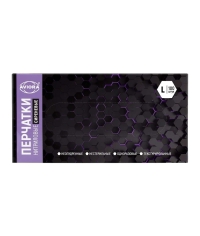 Перчатки AVIORA неопудренные нитрил Сиреневые р. L 100 шт.