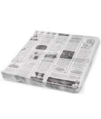 Оберточная бумага ГАЗЕТА белая парафинированная в листах 305×305 мм по 500 в пачке
