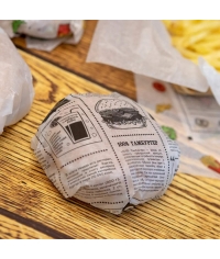 Оберточная бумага ГАЗЕТА белая парафинированная в листах 305×305 мм по 500 в пачке