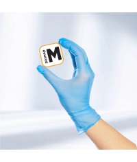 Перчатки AVIORA неопудренные винил ГОЛУБЫЕ р. M 100 шт.
