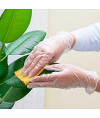 Перчатки AVIORA неопудренные винил ПРОЗРАЧНЫЕ р. S 100 шт.