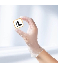 Перчатки AVIORA неопудренные винил ПРОЗРАЧНЫЕ р. L 100 шт.