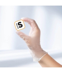 Перчатки AVIORA неопудренные винил ПРОЗРАЧНЫЕ р. S 100 шт.