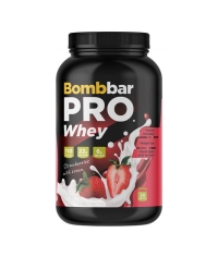 Сухая протеиновая смесь BOMBBAR Whey Protein Pro Клубника со сливками для спортивного питания 900 г
