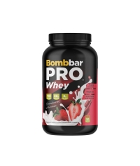Сухая протеиновая смесь BOMBBAR Whey Protein Pro Клубника со сливками для спортивного питания 900 г