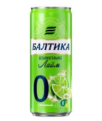 Пиво Балтика 0 Лайм светлое 330 мл ж/б