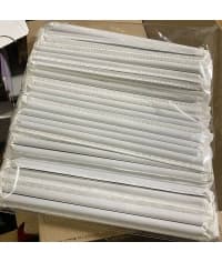 Бумажные трубочки Черные 200 мм d=8 мм в инд. упаковке