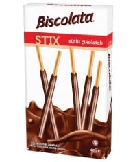 Палочки бисквитные Biscolata Stix молочный шоколад 40 г