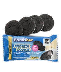 Печенье протеиновое BOMBBAR Cookie глазированное с белым шоколадом 25 г
