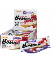Батончик BOMBbar неглазированный Малиновый чизкейк 60 г