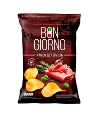 Чипсы картофельные BON GIORNO ХАМОН де ТЕРУЭЛЬ 80 г