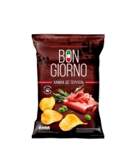 Чипсы картофельные BON GIORNO ХАМОН де ТЕРУЭЛЬ 80 г Чипсы картофельные BON GIORNO ХАМОН де ТЕРУЭЛЬ 80 г