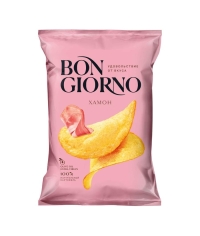 Чипсы картофельные BON GIORNO ХАМОН 80 г Чипсы картофельные BON GIORNO ХАМОН 80 г