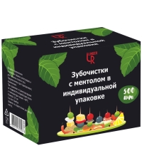 Зубочистки iLinger бамбук с ментоловой пропиткой в индивидуальной упаковке