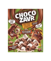 Готовый завтрак CHOCOZAVR Шоколадные лапы и клыки с хрустящим маршмеллоу 190 г