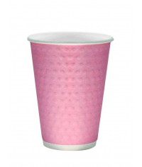 Бумажный 2-слойный стакан Bubbles Розовый d=80 250 мл