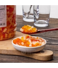 Кусочки кокосового желе в сиропе Bubble Tea Фруктовое ассорти 3800 г