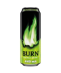 Энергетический напиток Burn ЯБЛОКО КИВИ 449 мл ж/б