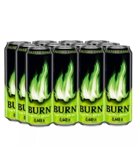 Энергетический напиток Burn ЯБЛОКО КИВИ 449 мл ж/б