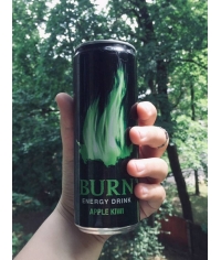 Энергетический напиток Burn ЯБЛОКО КИВИ 449 мл ж/б
