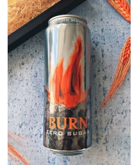 Энергетический напиток Burn Peach Zero Sugar 449 мл ж/б