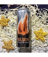 Энергетический напиток Burn Peach Zero Sugar 449 мл ж/б