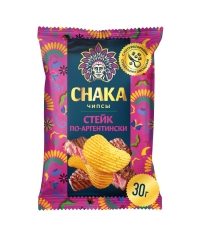 CHAKA Чипсы картофельные Стейк по-аргентински 30 г