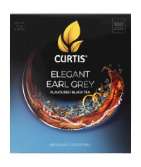 Чай черный Curtis Elegant Earl Grey 100 саше × 1.7 г
