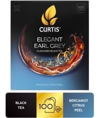 Чай черный Curtis Elegant Earl Grey 100 саше × 1.7 г Чай черный Curtis Elegant Earl Grey 100 саше × 1.7 г
