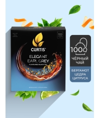 Чай черный Curtis Elegant Earl Grey 100 саше × 1.7 г Чай черный Curtis Elegant Earl Grey 100 саше × 1.7 г