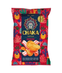 CHAKA Чипсы картофельные рифленые БЕКОН 30 г