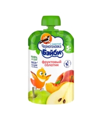 Пюре детское Черноголовка Бейби Фруктовый салатик 85 г пауч