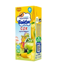 Черноголовка Бейби 100% детский сок Мультифрукт с мякотью 200 мл