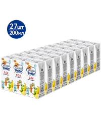 Черноголовка Бейби 100% детский сок Мультифрукт с мякотью 200 мл