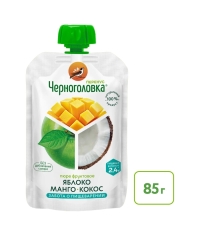 Пюре детское Черноголовка Перекус Манго Кокос 85 г пауч
