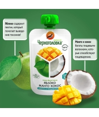Пюре детское Черноголовка Перекус Манго Кокос 85 г пауч