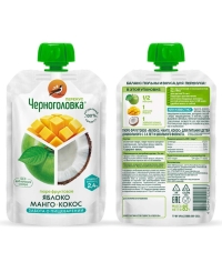 Пюре детское Черноголовка Перекус Манго Кокос 85 г пауч