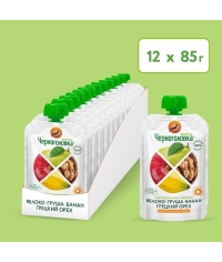 Пюре детское Черноголовка Перекус с Грецким орехом 85 г пауч