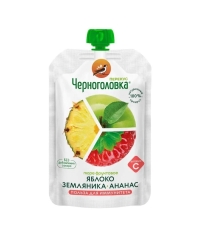 Пюре детское Черноголовка Перекус с Ананасом 85 г пауч