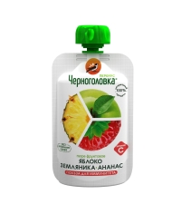 Пюре детское Черноголовка Перекус с Ананасом 85 г пауч
