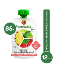 Пюре детское Черноголовка Перекус с Ананасом 85 г пауч