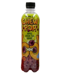 Напиток негазированный CHEWPOP Яблоко Зеленый чай Виноград 500 мл ПЭТ