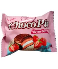 Lotte Choco Pie Strawberry Клубника 28 г bigpack