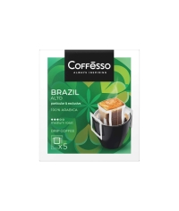 Кофе молотый Coffesso BRAZIL ALTO 5 дрип пакетов по 10 г (50 г)