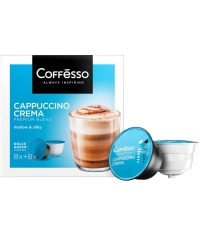 Coffesso кофе-капсулы Dolce Gusto CAPPUCCINO CREMA 8+8 капсул