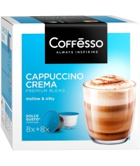 Coffesso кофе-капсулы Dolce Gusto CAPPUCCINO CREMA 8+8 капсул